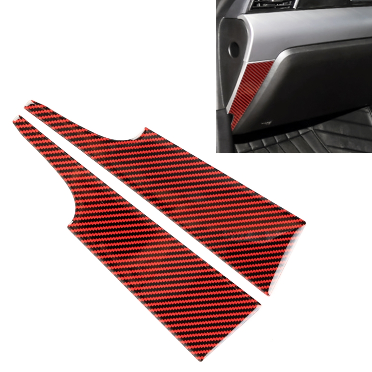 

2 in 1 Car Carbon Fiber Side of the Center Console Decorative Sticker for Ford Mustang