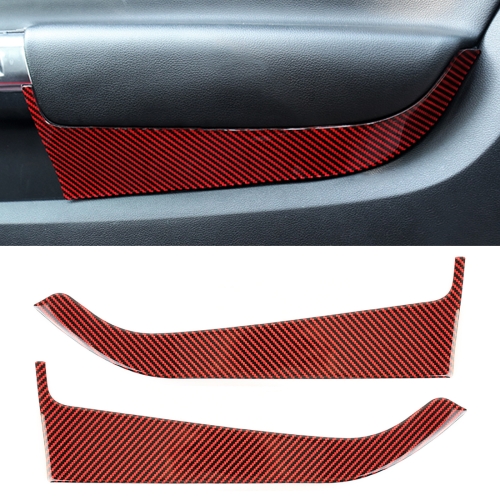 

2 in 1 Car Carbon Fiber Door Panel Decorative Sticker for Ford Mustang