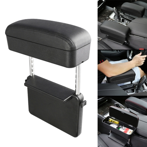 

Universal Car PU Leather Wrapped Armrest Box Cushion Car Armrest Box Mat with Storage Box (Black)