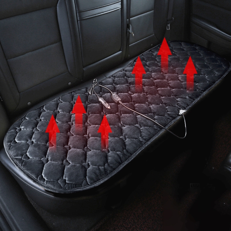 

Car 12V Rear Seat Heater Cushion Warmer Cover Winter Heated Warm (Black)