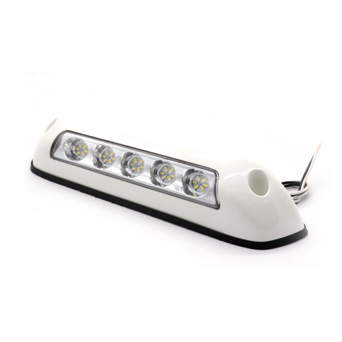 

DC 12V 2.6W 6000K IP67 Marine RV Waterproof LED Stair Deck Dome Light Ceiling Lamp, White Shell and Rubber Base