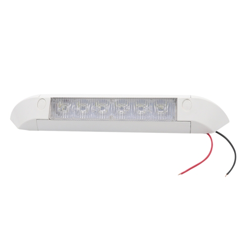 

DC 12V 2.6W 6000K IP67 Marine RV Waterproof LED Stair Deck Dome Light Ceiling Lamp, Aluminum Alloy Base