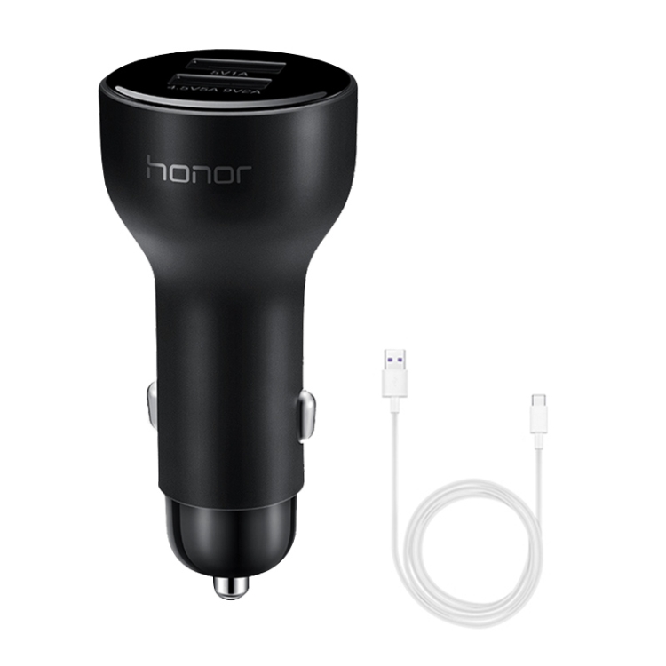 

Honor 5V 4.5A Mini Dual QC3.0 Smart Car Charger with Type-C Data Cable