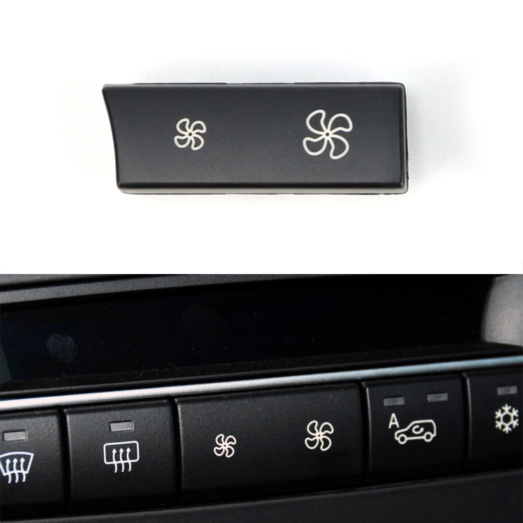 

Car Wind Power Switch Air Conditioning Air Volume Button for BMW 5 Series 2011-2017 / 7 Series 2009-2015, Left Middle Configuration