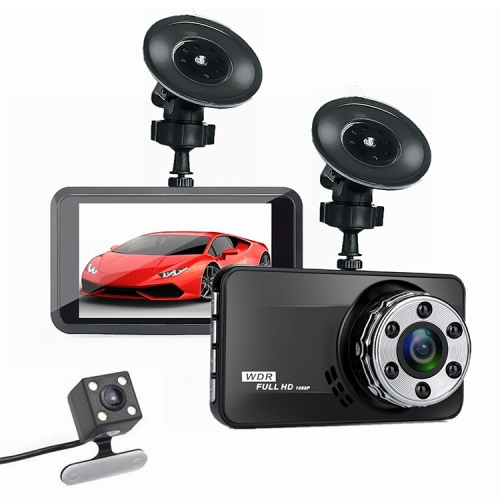 

T638+ Car DVR USB Hidden Dual-lens Driving Recorder HD Reversing Video Monitor