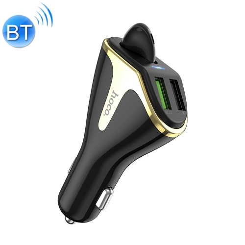 

hoco E47 2 in 1 Wireless Bluetooth V5.0 Earphone Headset Intelligent 18W Car Charger(Black)