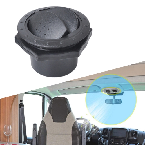 

Universal 60mm Round AC Air Outlet Vent for RV Bus Boat Yacht Auto Air Conditioner Vent Replacement Parts Car Accessories(Black)