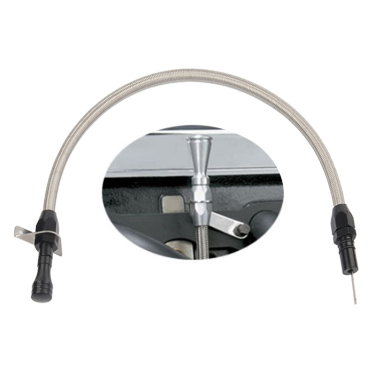 

Car Flexible Stainless Transmission Gearbox Oil Dipstick 530mm Oil Measuring Rod for Chevrolet(Black)