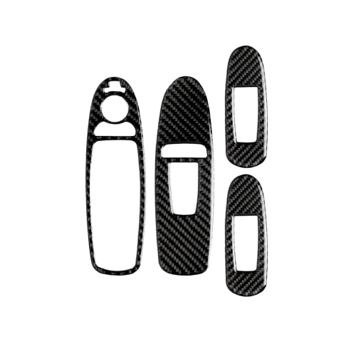 

4 PCS Car Carbon Fiber Window Lift Panel Decorative Sticker for Infiniti Q50