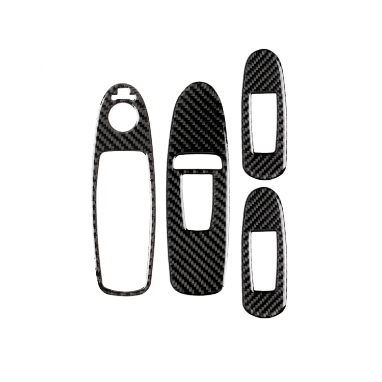 

4 PCS Car Carbon Fiber Window Lift Panel Decorative Sticker for Infiniti Q50