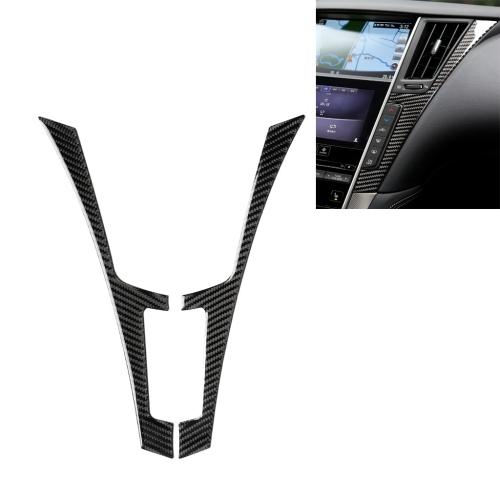 

Car Carbon Fiber Central Control Side F Frame Decorative Sticker for Infiniti Q50 / Q60