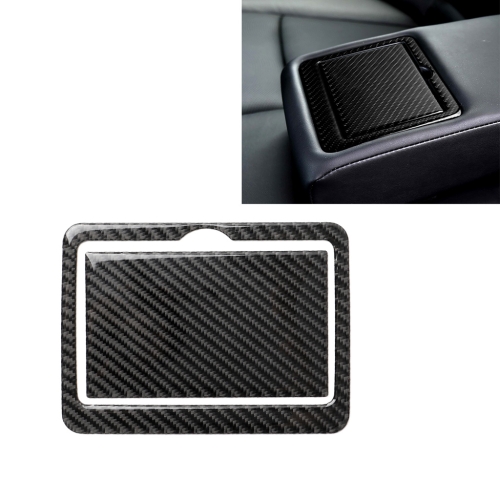 

2 PCS Car Carbon Fiber Rear Water Cup Holder Panel Decorative Sticker for Infiniti Q50 / Q60