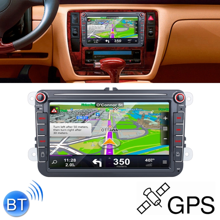 

Car HD 8 inch Android 8.1 Radio Receiver MP5 Player for Volkswagen, Support FM & Bluetooth & TF Card & GPS & WiFi