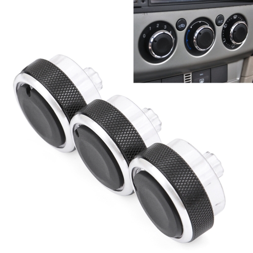 

3 PCS Air Conditioning Control Panel Knob Button Switch for Ford Focus (Black)