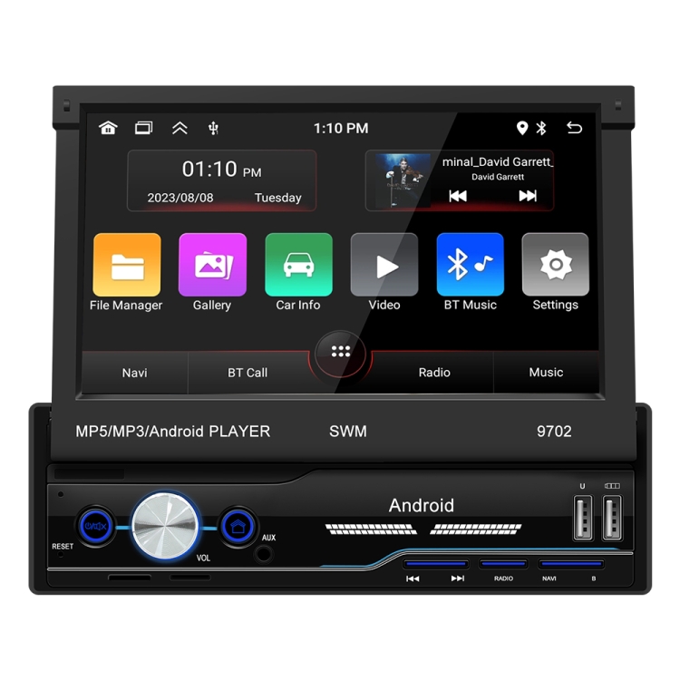 

SWM 9702 Car HD 7 inch Android Radio Receiver MP5 Player, Support FM & Bluetooth & GPS & WiFi