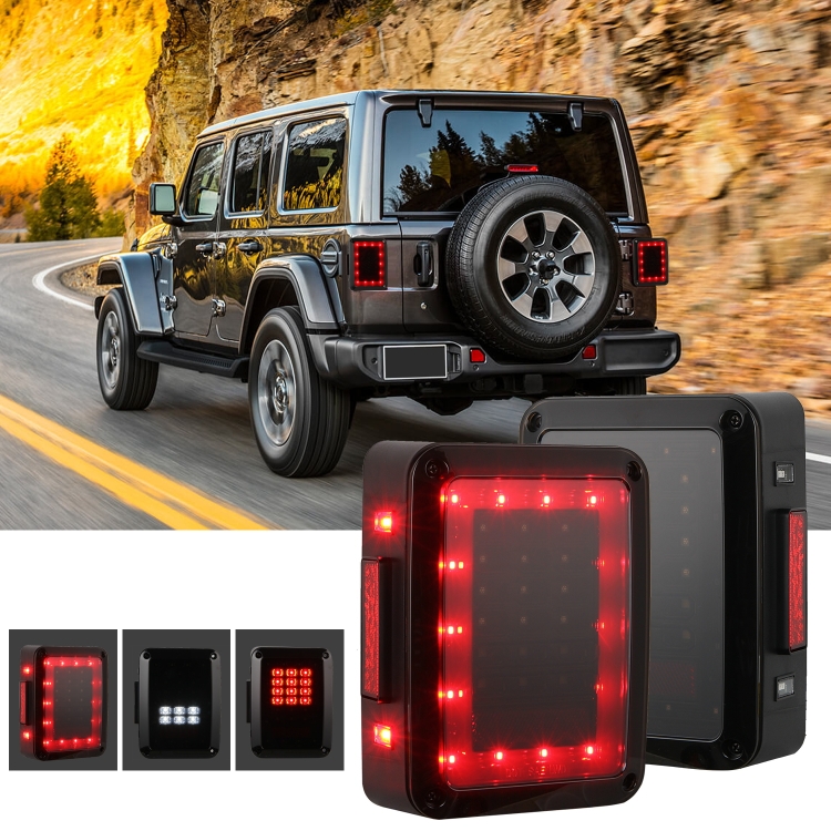

2 PCS Car Angel Eye Reversing Lights / Turn Light / Tail Light for US Version Jeep Wrangler JK 2007-2017