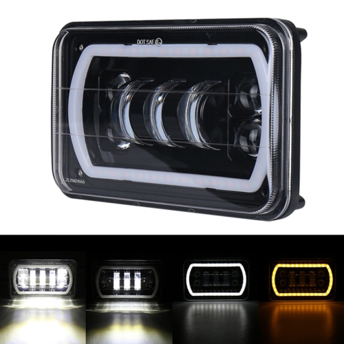 

5 inch DC12V 6000K 55W(H) 30W(L) Car Double Colors LED Headlight for Jeep Wrangler / Harley