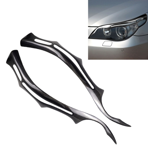 

Carbon Fiber Car Mould Pressing Lamp Eyebrow Decorative Sticker for BMW E60 5 Series 2004-2010