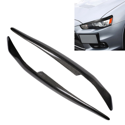 

Carbon Fiber Car Mould Pressing Lamp Eyebrow Decorative Sticker for Mitsubishi Lancer EVO 2008-2014