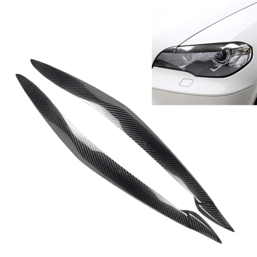 

Carbon Fiber Car Mould Pressing Lamp Eyebrow Decorative Sticker for BMW X5 E70 2010-2012