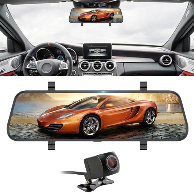 

10 inch 140 Degrees Wide Angle 1080P Front Camera Starlight Night Vision + Rear Camera 140 Degrees 1080P Video Car DVR