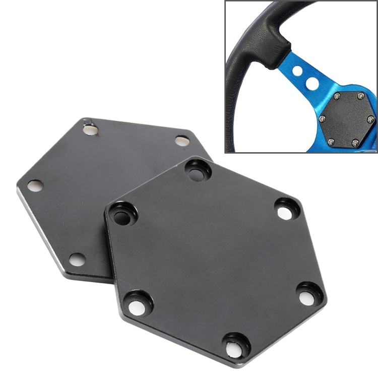 

2 PCS Universal Aluminum Car Steering Wheel Hub Base