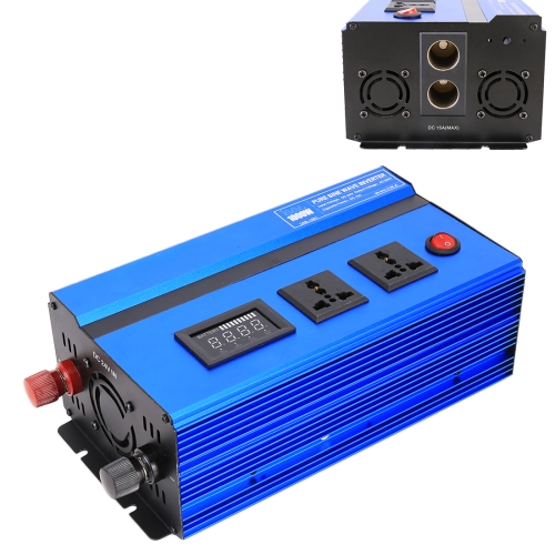 

1000W DC 24V to AC 220V Car Multi-functional Pure Sine Wave Power Inverter, Random Color Delivery