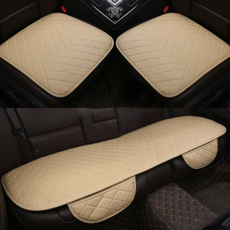 

Car Seat Cushion Universal Simple Seat Cover Anti-slip Mat Auto Accessories (Beige)