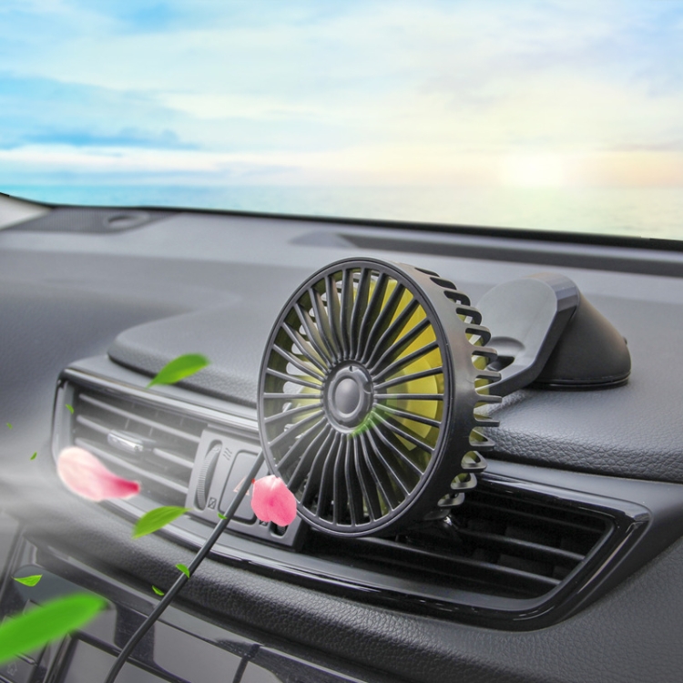 

F402 Portable Car Center Console Sucker Electric Cooling Fan with Aromatherapy