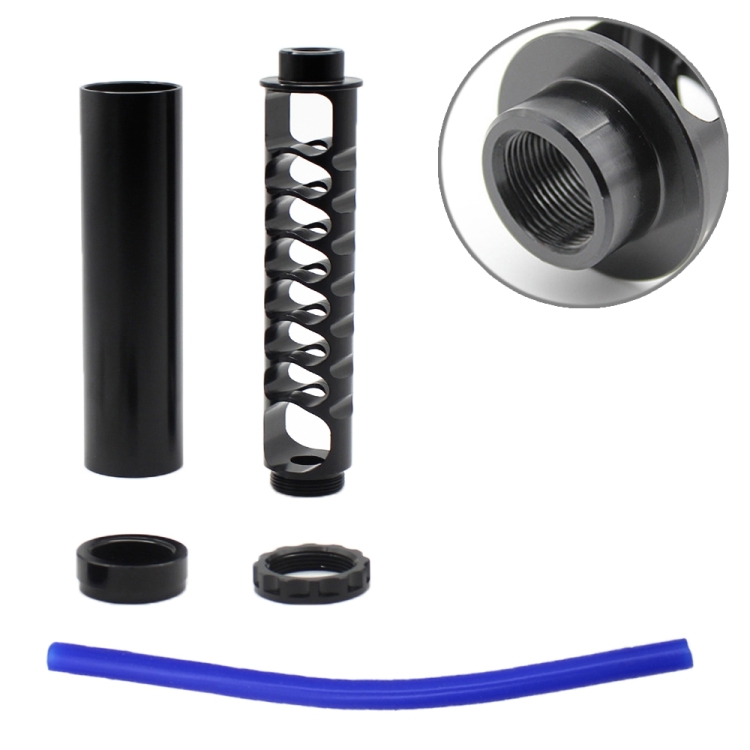 

6 inch Car Fuel Filter Gasoline Filter for Napa 4003 WIX 24003 5/8-24 inch Air Filter, Large Size (Black)