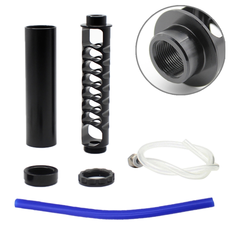 

6 inch Car Fuel Filter Gasoline Filter for Napa 4003 WIX 24003 5/8-24 inch Air Filter, Small Size (Black)