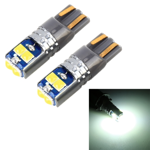 

2 PCS T10 / W5W / 168 DC12-24V / 1.8W / 6000K / 140LM Car Clearance Light 4LEDs SMD-3030 Lamp Beads with Decoding & Constant Current