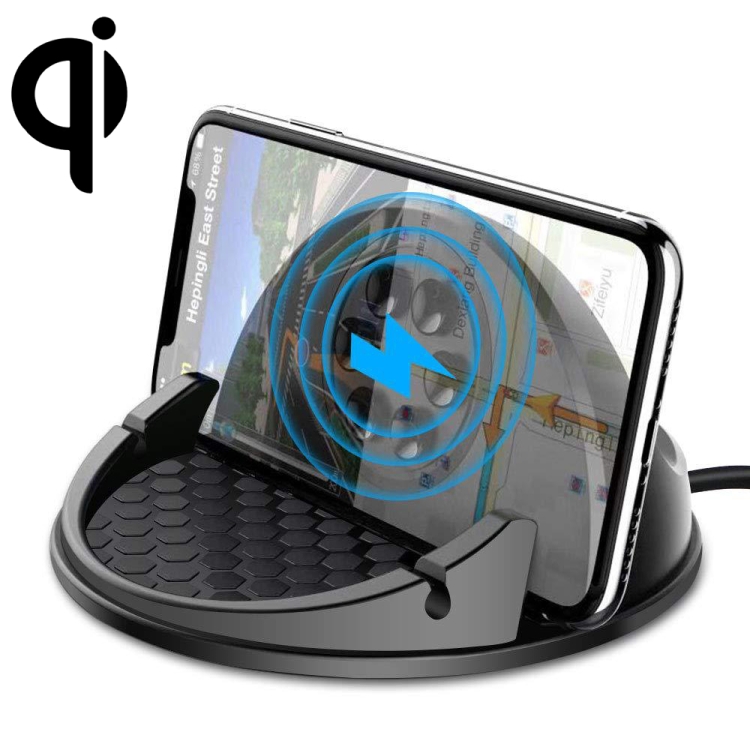 

Universal Car Center Console Mount Qi Standard wireless Charger Bracket Phone Holder
