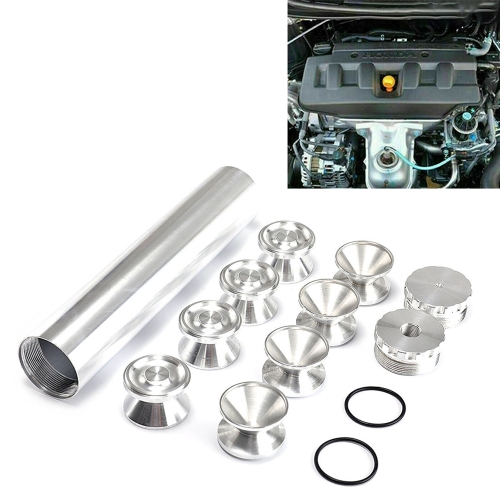 

8 PCS 1/2-28 inch Car Fuel Filter Cap Interior Accessories Automobiles Fuel Filters for Napa 4003 WIX 24003 (Silver)