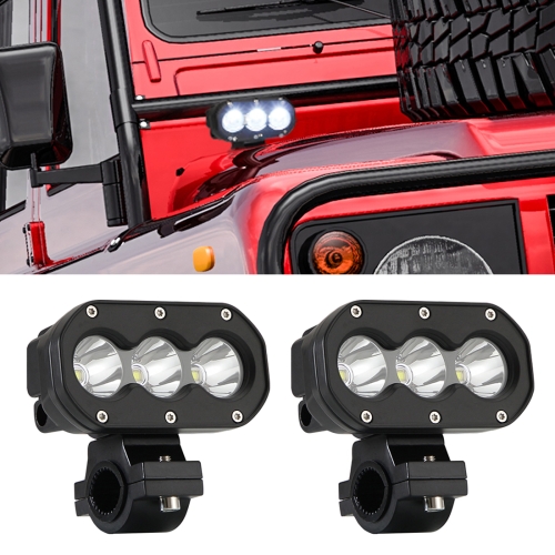 

2 PCS 4 inch 25W 6000K 3000LM DC12-30V Motorcycles / Car / Ship LED Spotlight A Column Lights, Single Row 3LEDs