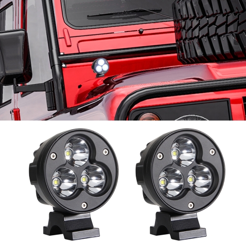 

2 PCS 4 inch 25W 6000K 3000LM DC12-30V Motorcycles LED Spotlight A Column Lights, 3LEDs