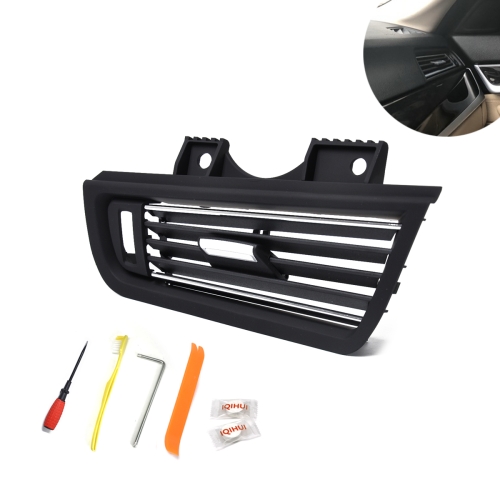 

Car Plating Right Console Grill Dash AC Air Vent 64229166884 for BMW 5 Series, with Installation Tools