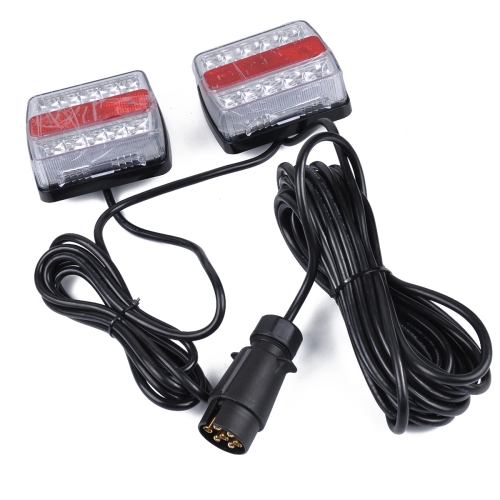

DC 12V IP68 6.4W Car LED Collision Rear Light Brake Lights for Trailer / Truck, with 32LEDs SMD-2835 Lamps(Red + White)
