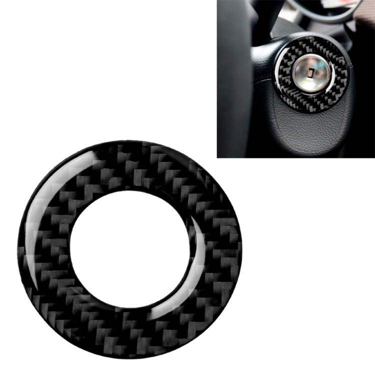 

Car Carbon Fiber Lighter Key Ring Decorative Sticker for Chevrolet Cruze 2009-2015, Left and Right Drive Universal