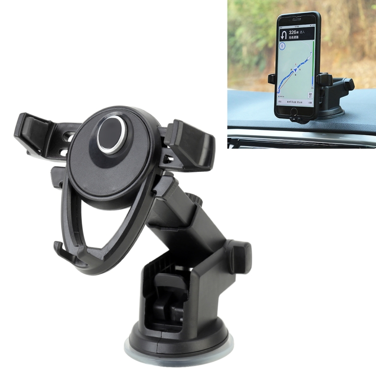 

Universal Car Suction Cup Mount Bracket Phone Holder for 6-86mm Mobile Phone (Black)