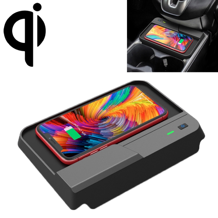 

Car Qi Standard Wireless Charger 10W Quick Charging for 2017-2019 Honda CRV, Left Driving