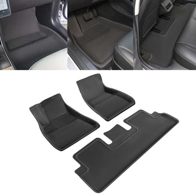 

3 in 1 Car 3D Left Driving Foot Mat for Tesla Model 3