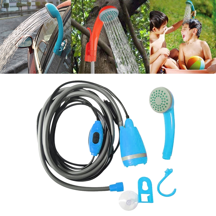 

12V Portable Outdoor Universal Car Electric Shower Sprinkler Washer (Blue)