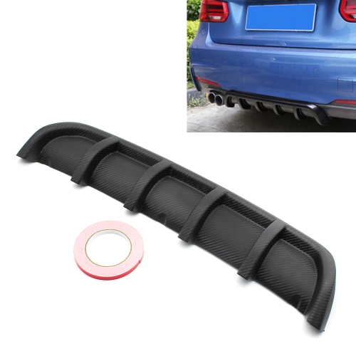 

XH-6132 Embossing Texture Universal Car Rear Bumper Lip Diffuser 6 Shark Fin Style Rear Lower Spoiler, Size: 67cm