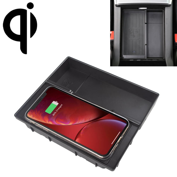 

Car Qi Standard Wireless Charger 10W Quick Charging for Audi A6 / A7 2018-2019, Left Driving