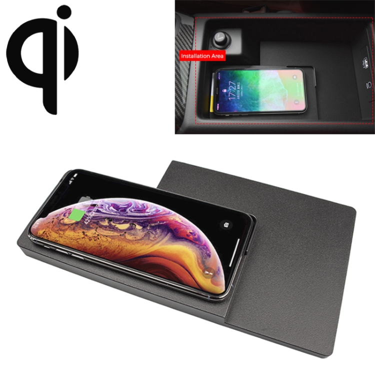 

Car Qi Standard Wireless Charger 10W Quick Charging for Audi A4L / A5 / S4 2016-2018, Left Driving