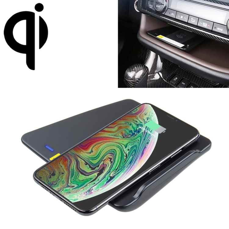 

Car Qi Standard Wireless Charger 10W Quick Charging for Toyota Highlander 2016-2019, Left Driving
