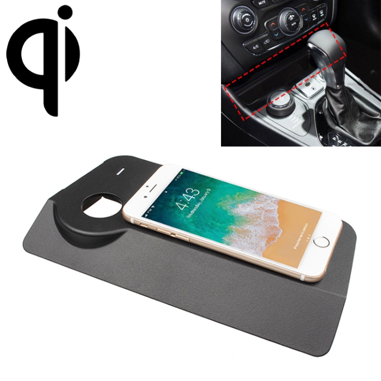 

Car Qi Standard Wireless Charger 10W Quick Charging for Jeep Cherokee 2018, Left Driving