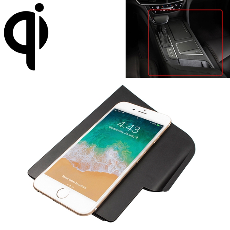 

Car Qi Standard Wireless Charger 10W Quick Charging for Cadillac CT6 2016-2018, Left Driving