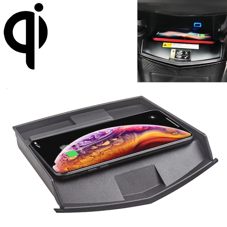 

Car Qi Standard Wireless Charger 10W Quick Charging for Cadillac ATS XTS 2017-2019, Left Driving